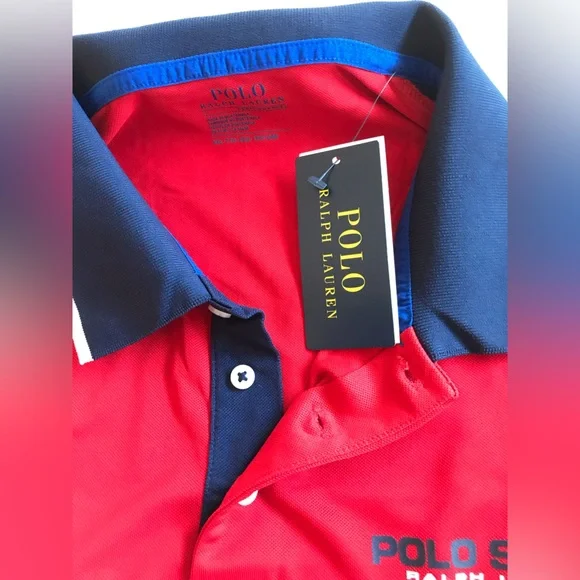 Polo Sport Ralph Lauren Red and Blue Polo Shirt